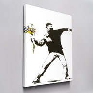 Banksy Blumenwerfer