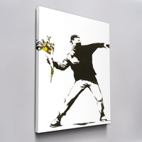 Banksy Blumenwerfer