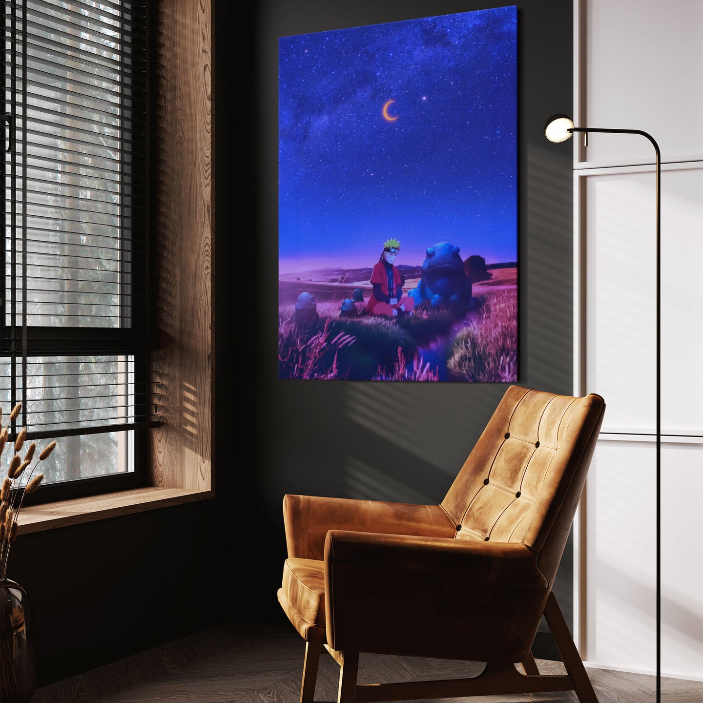 Naruto's Moonlit Meditation