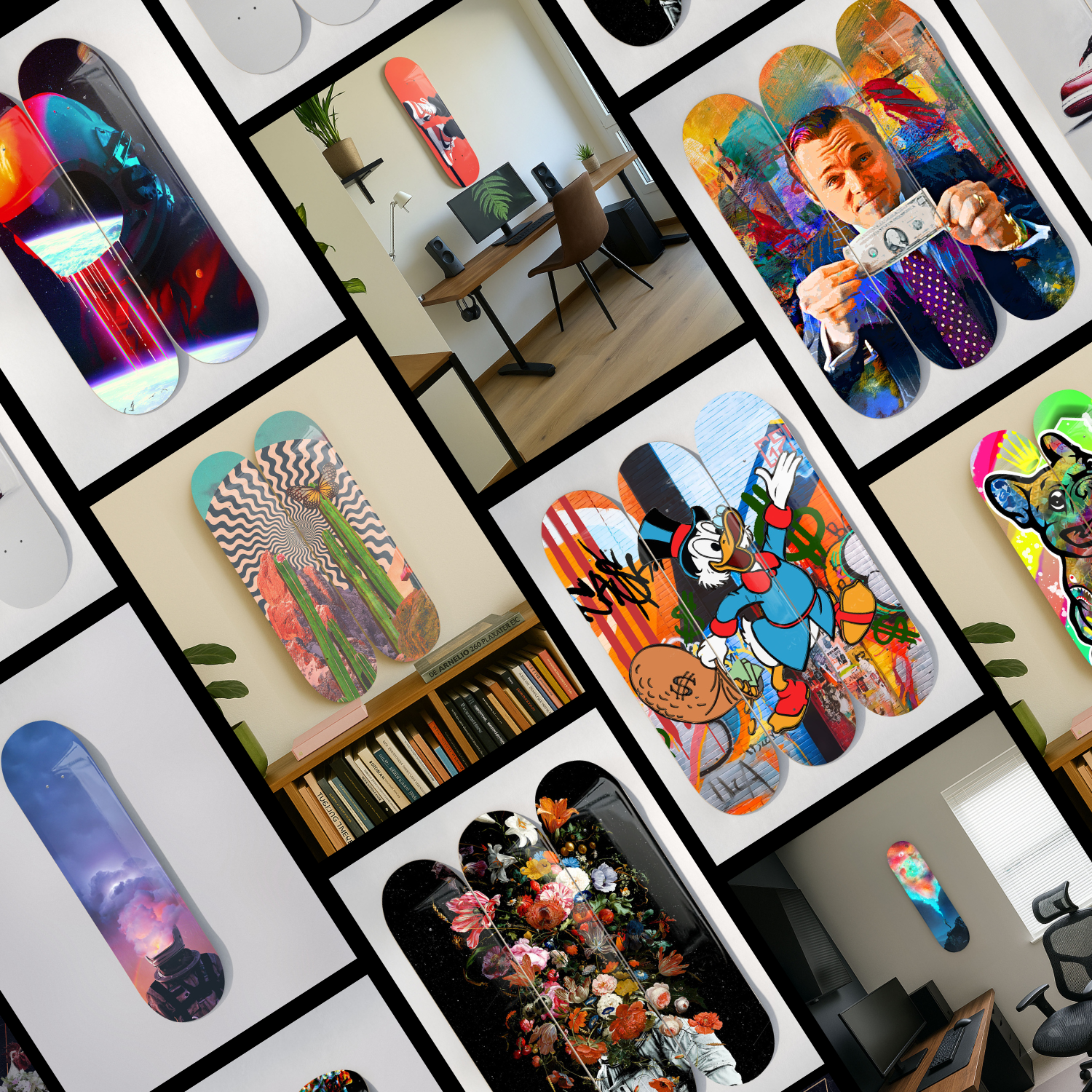 Acrylic Skateboard Art