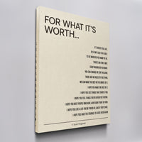 For What It's Worth