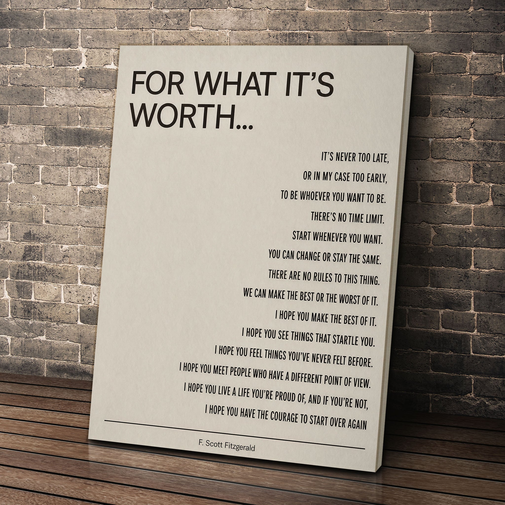 For What It's Worth