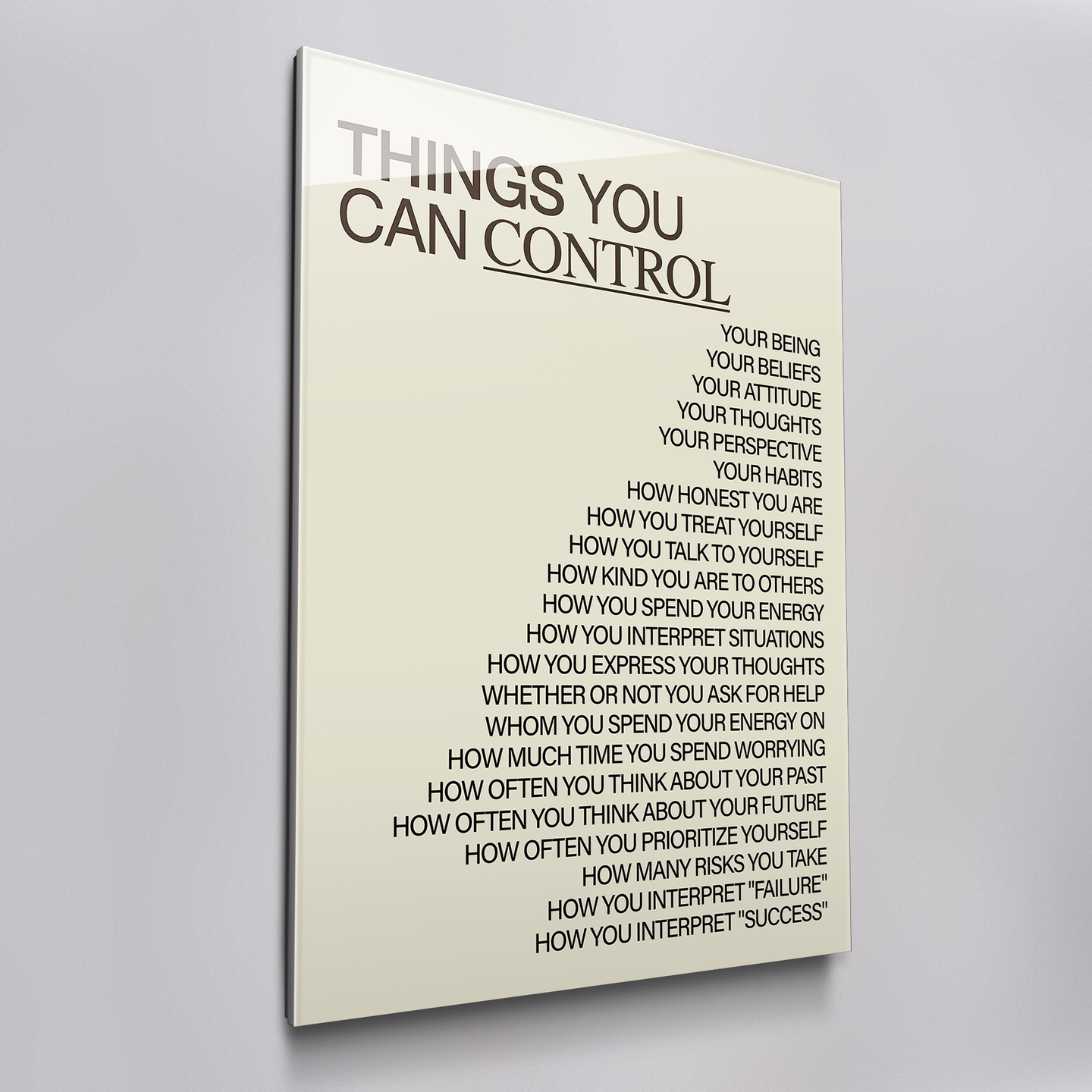 Things You Can Control