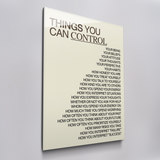Things You Can Control