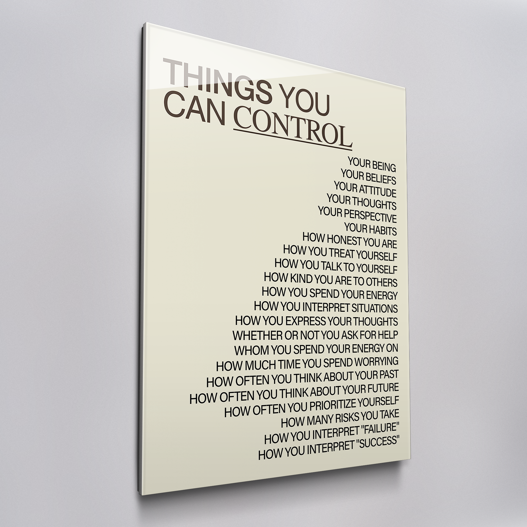 Things You Can Control
