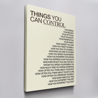 Things You Can Control