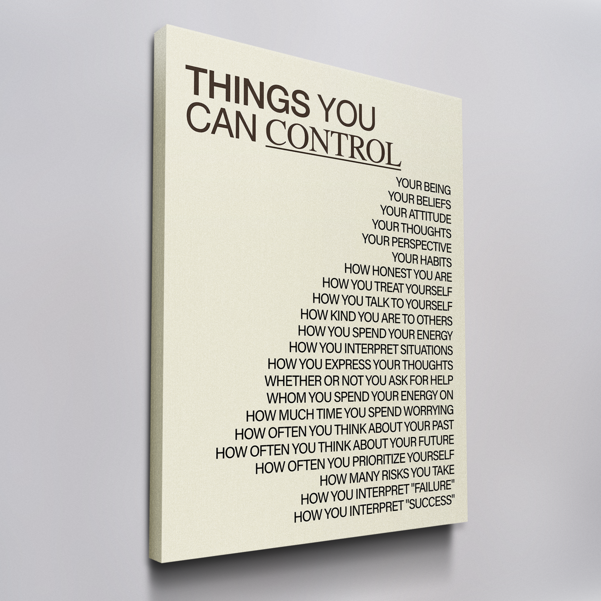 Things You Can Control