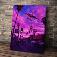 Plane In The Pink Sky
