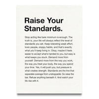 Raise Your Standards