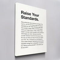 Raise Your Standards