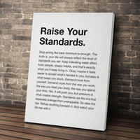 Raise Your Standards