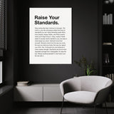 Raise Your Standards