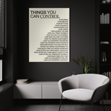 Things You Can Control