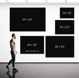 Social Culture Art wall art size guide