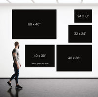 Social Culture Art wall art size guide