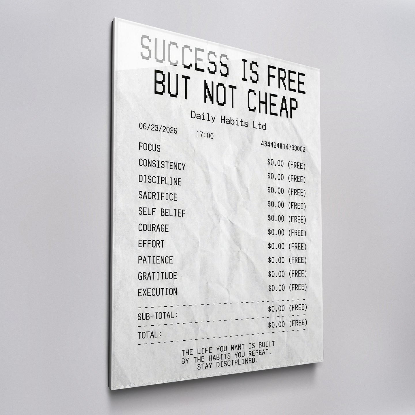 Success Is Free But Not Cheap