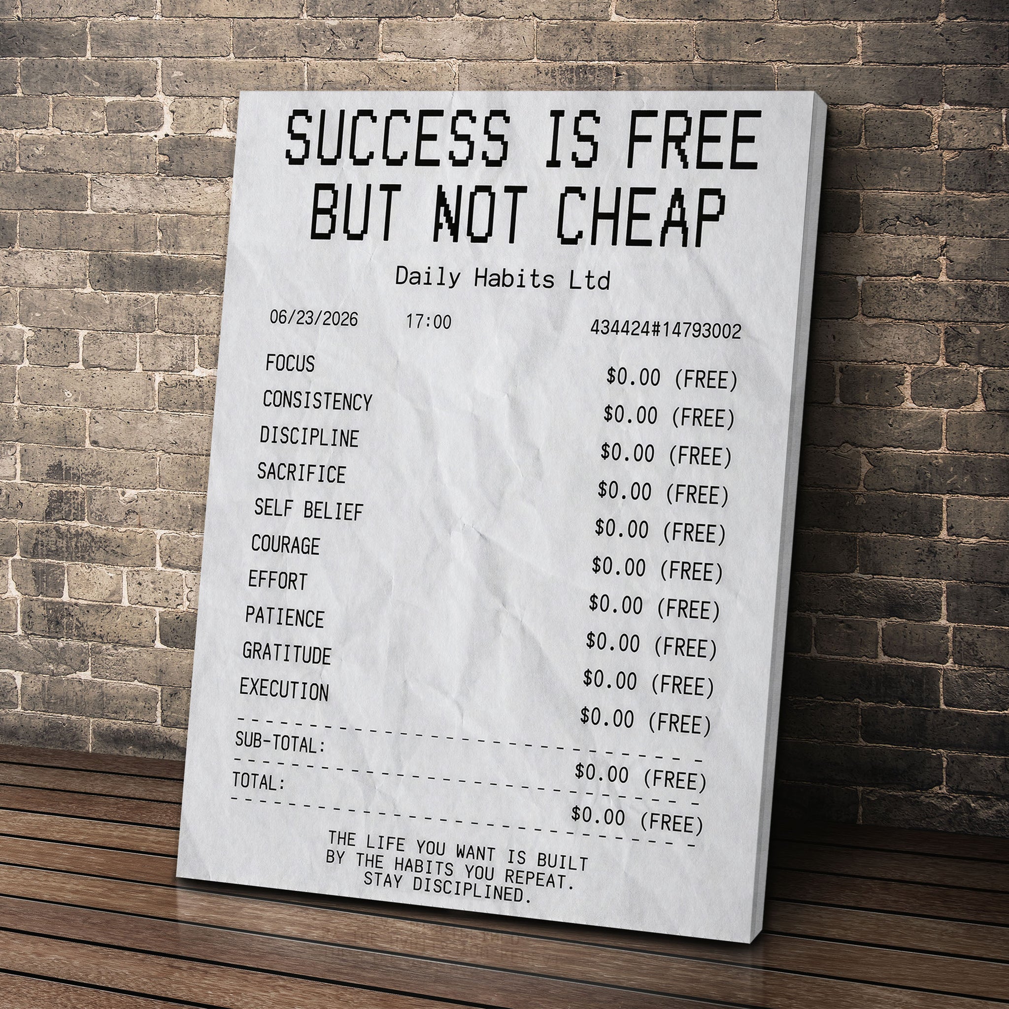 Success Is Free But Not Cheap