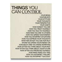 Things You Can Control