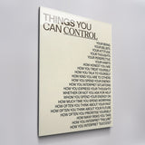 Things You Can Control