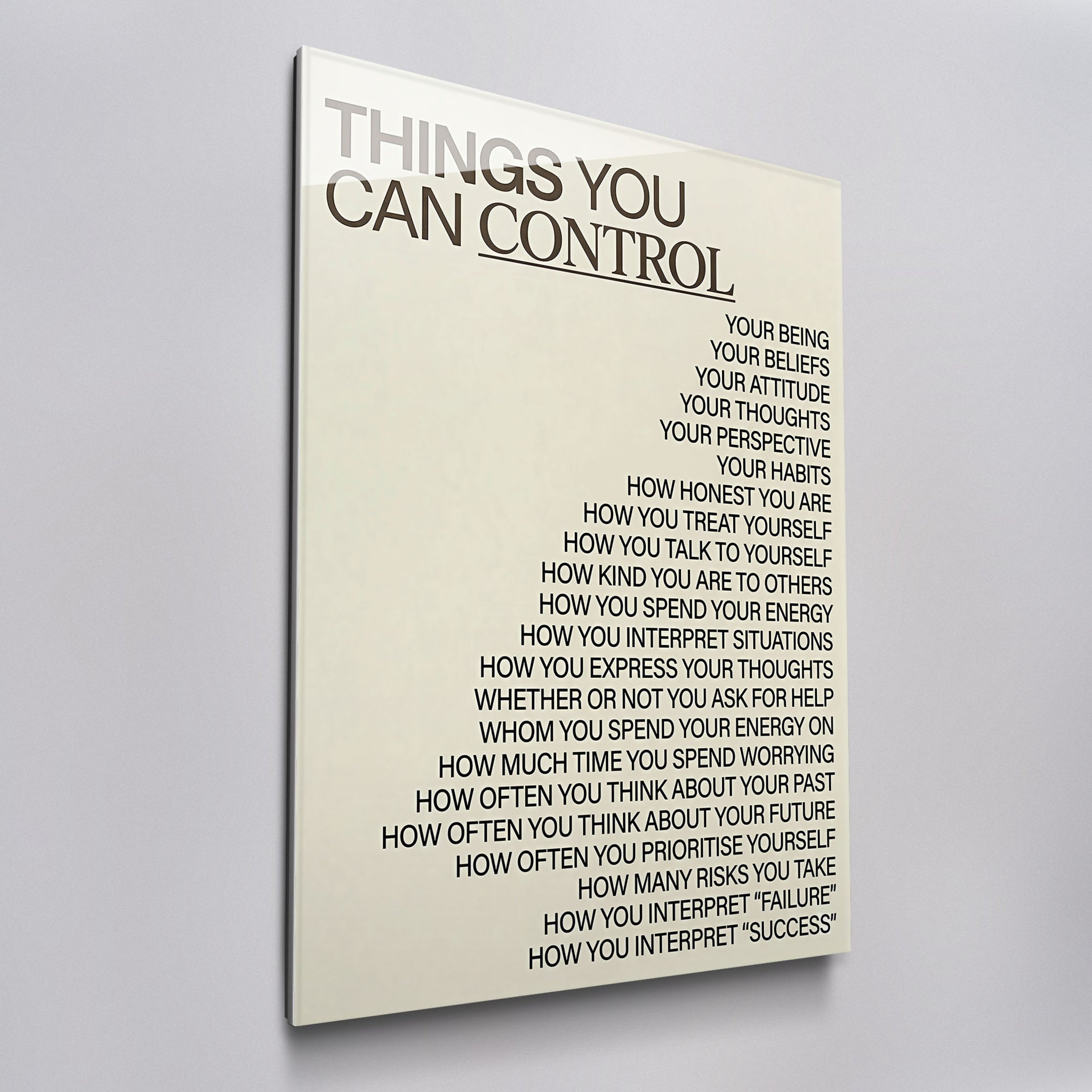 Things You Can Control