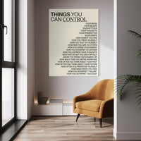 Things You Can Control