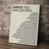 Things You Can Control