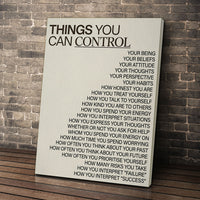 Things You Can Control