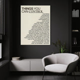 Things You Can Control