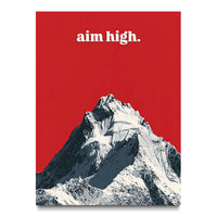 Aim High canvas wall art, front view