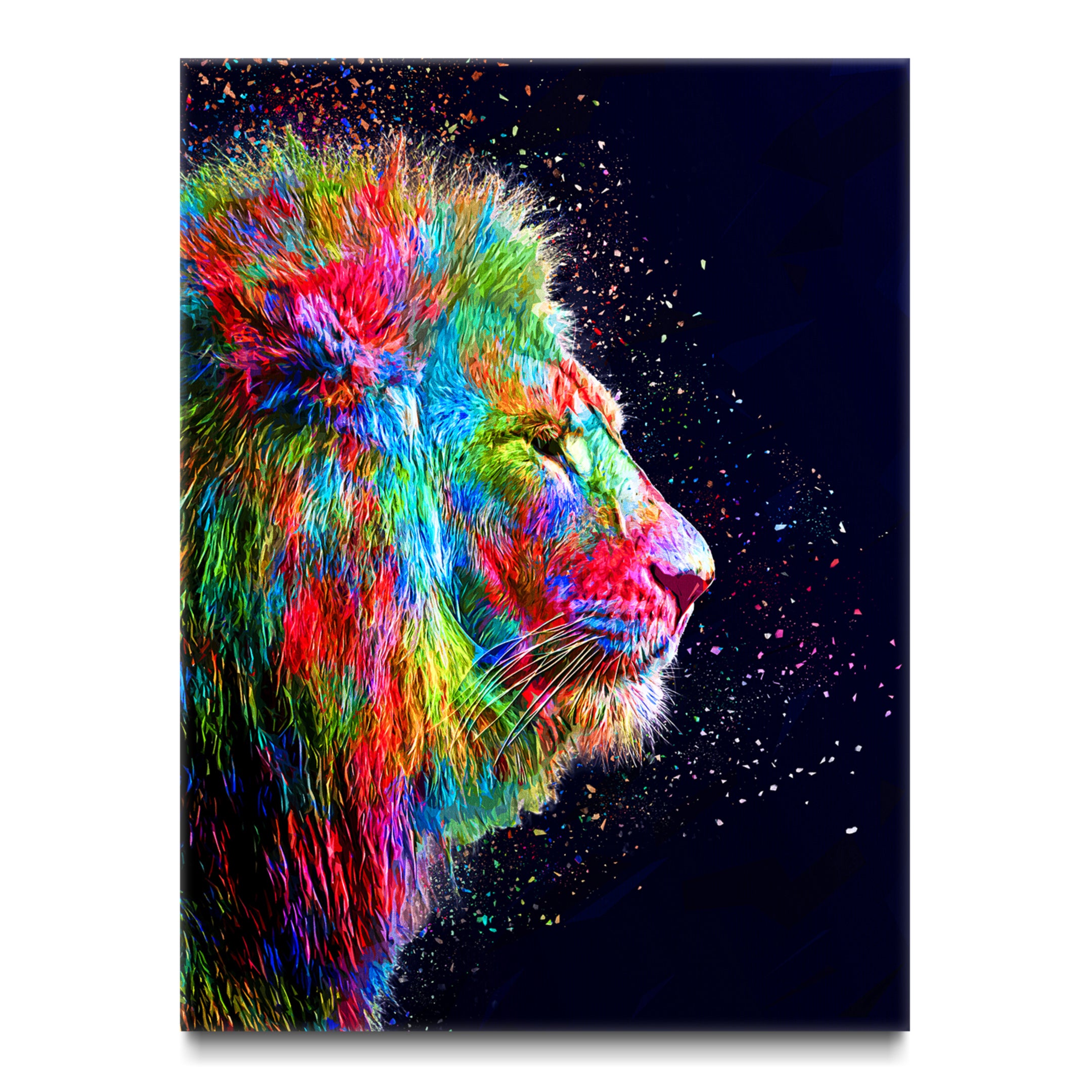その他 multicolor Lion Amazon.com: NAN Wind 1Pcs Colorful Lion Art Canvas Prints Vibrant