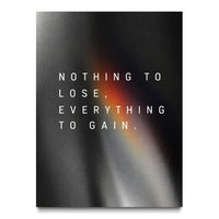 Everything To Gain motivational wall art canvas, front view