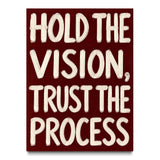 Hold the Vision canvas wall art, front view