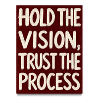 Hold the Vision canvas wall art, front view
