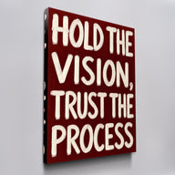 Hold the Vision canvas wall art, angled view