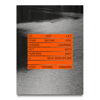 Keep Moving Forward canvas wall art, front view