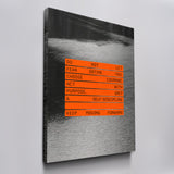 Keep Moving Forward canvas wall art, angled view
