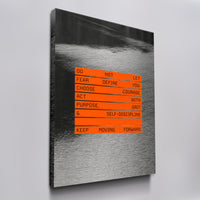 Keep Moving Forward canvas wall art, angled view