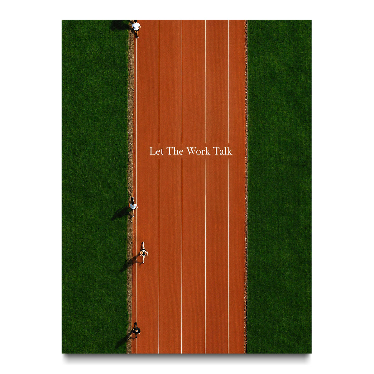 Let The Work Talk canvas wall art, front view