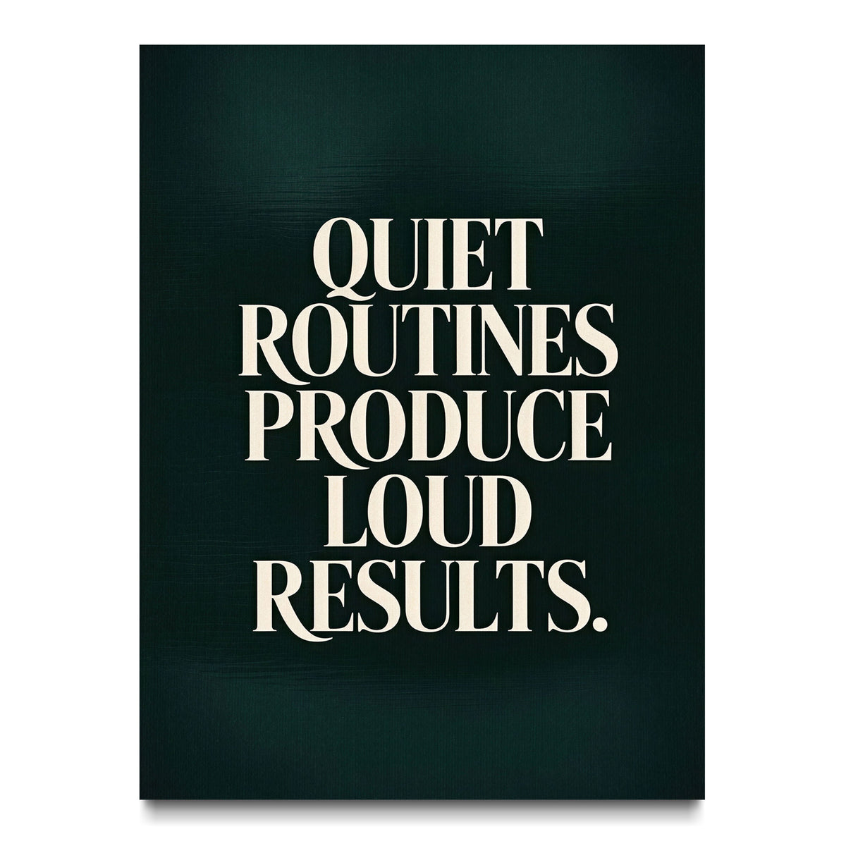 Loud Results canvas wall art, front view