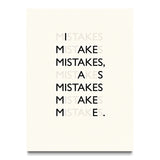 Mistakes canvas wall art, front view