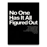 No One Has It All Figured Out canvas wall art, front view