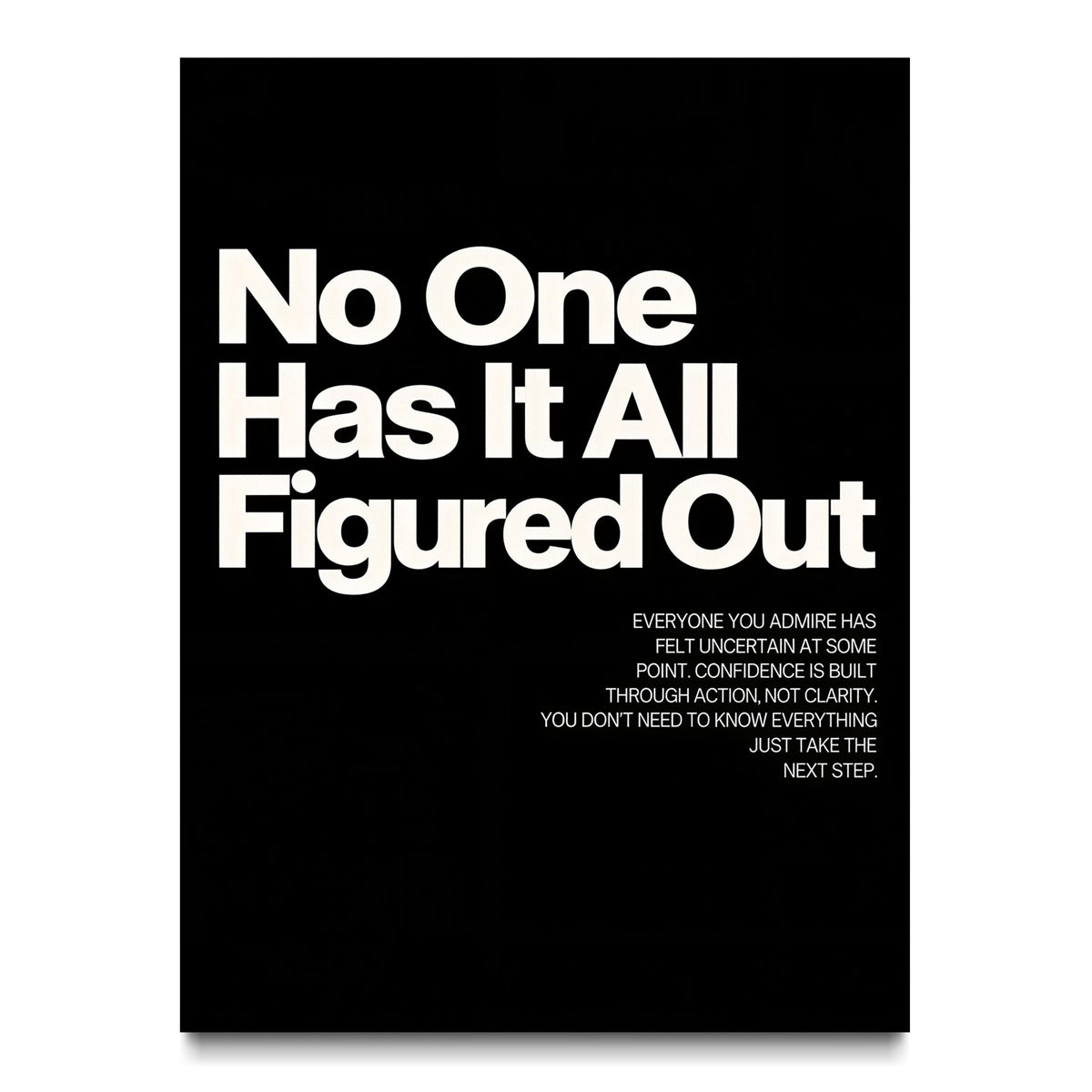 No One Has It All Figured Out canvas wall art, front view