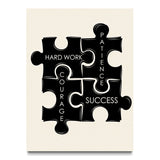 Puzzle Pieces canvas wall art, front view