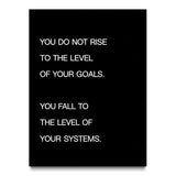 Systems > Goals canvas wall art, front view