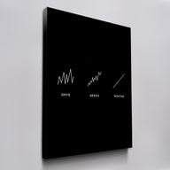 The Bigger Picture wall art on canvas, angled view