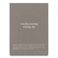 Win The Morning canvas wall art, front view