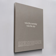 Win The Morning canvas wall art, angled view